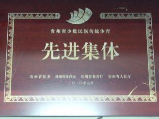 我院荣获贵州省少数民族传统体育先进集体（2010年）